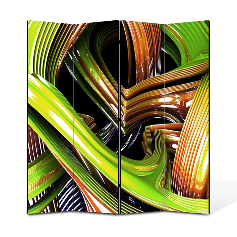 Paravan 4 piese Premium Heartwork TrueColor Sticla colorata, Panza pe cadru de lemn, Decoratiuni Moderne pentru Casa, 4 x 45 x 180 cm, 180 x 180 cm