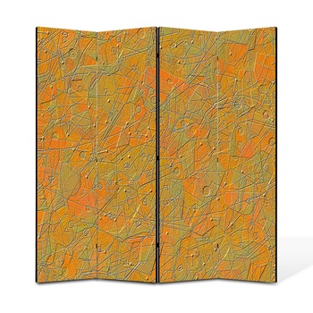 Paravan 4 piese Premium Heartwork TrueColor Textura portocalie, Panza pe cadru de lemn, Decoratiuni Moderne pentru Casa, 4 x 45 x 180 cm, 180 x 180 cm Paravan 4 piese Premium Heartwork TrueColor Textura portocalie, Panza pe cadru de lemn, Decoratiuni Moderne pentru Casa, 4 x 45 x 180 cm, 180 x 180 cm