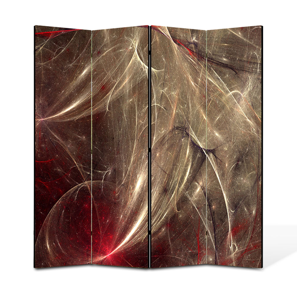 Paravan 4 piese Premium Heartwork TrueColor Aglomeratie, Panza pe cadru de lemn, Decoratiuni Moderne pentru Casa, 4 x 45 x 180 cm, 180 x 180 cm
