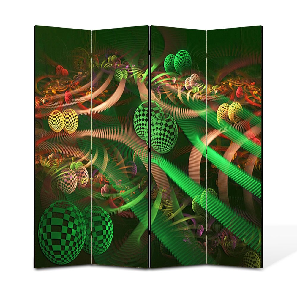 Paravan 4 piese Premium Heartwork TrueColor Colaj, Panza pe cadru de lemn, Decoratiuni Moderne pentru Casa, 4 x 45 x 180 cm, 180 x 180 cm