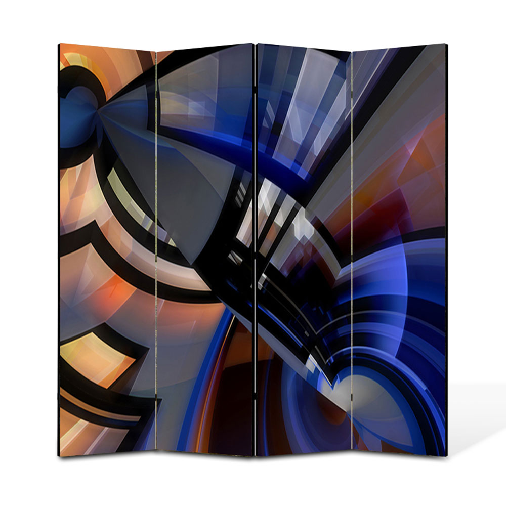 Paravan 4 piese Premium Heartwork TrueColor Robot, Panza pe cadru de lemn, Decoratiuni Moderne pentru Casa, 4 x 45 x 180 cm, 180 x 180 cm