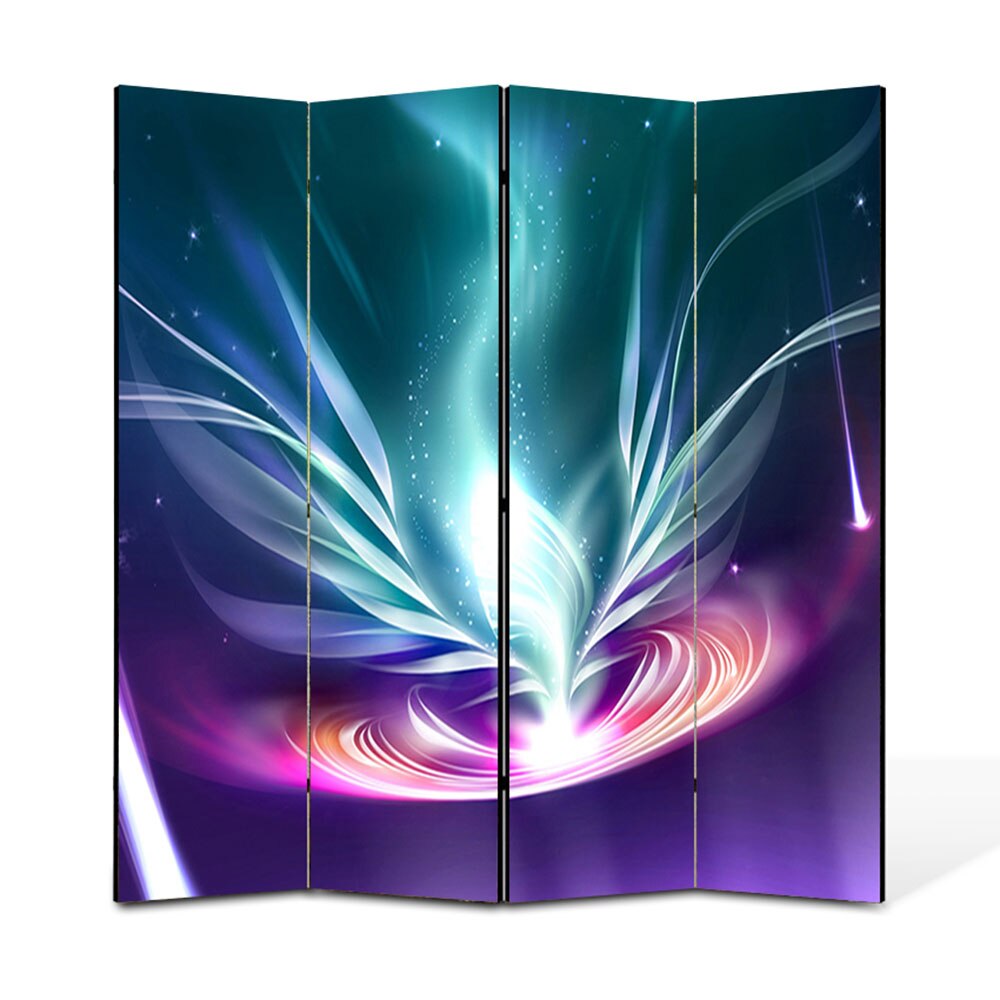 Paravan 4 piese Premium Heartwork TrueColor Energie, Panza pe cadru de lemn, Decoratiuni Moderne pentru Casa, 4 x 45 x 180 cm, 180 x 180 cm