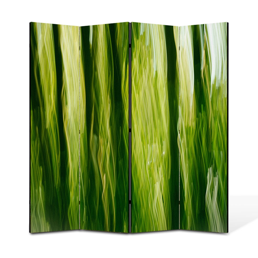 Paravan 4 piese Premium Heartwork TrueColor In jungla, Panza pe cadru de lemn, Decoratiuni Moderne pentru Casa, 4 x 45 x 180 cm, 180 x 180 cm
