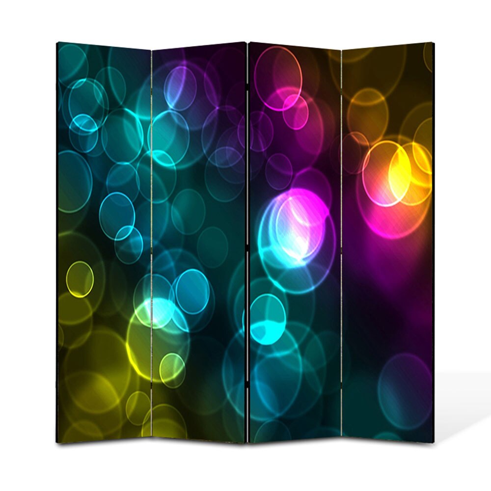 Paravan 4 piese Premium Heartwork TrueColor Luminite, Panza pe cadru de lemn, Decoratiuni Moderne pentru Casa, 4 x 45 x 180 cm, 180 x 180 cm