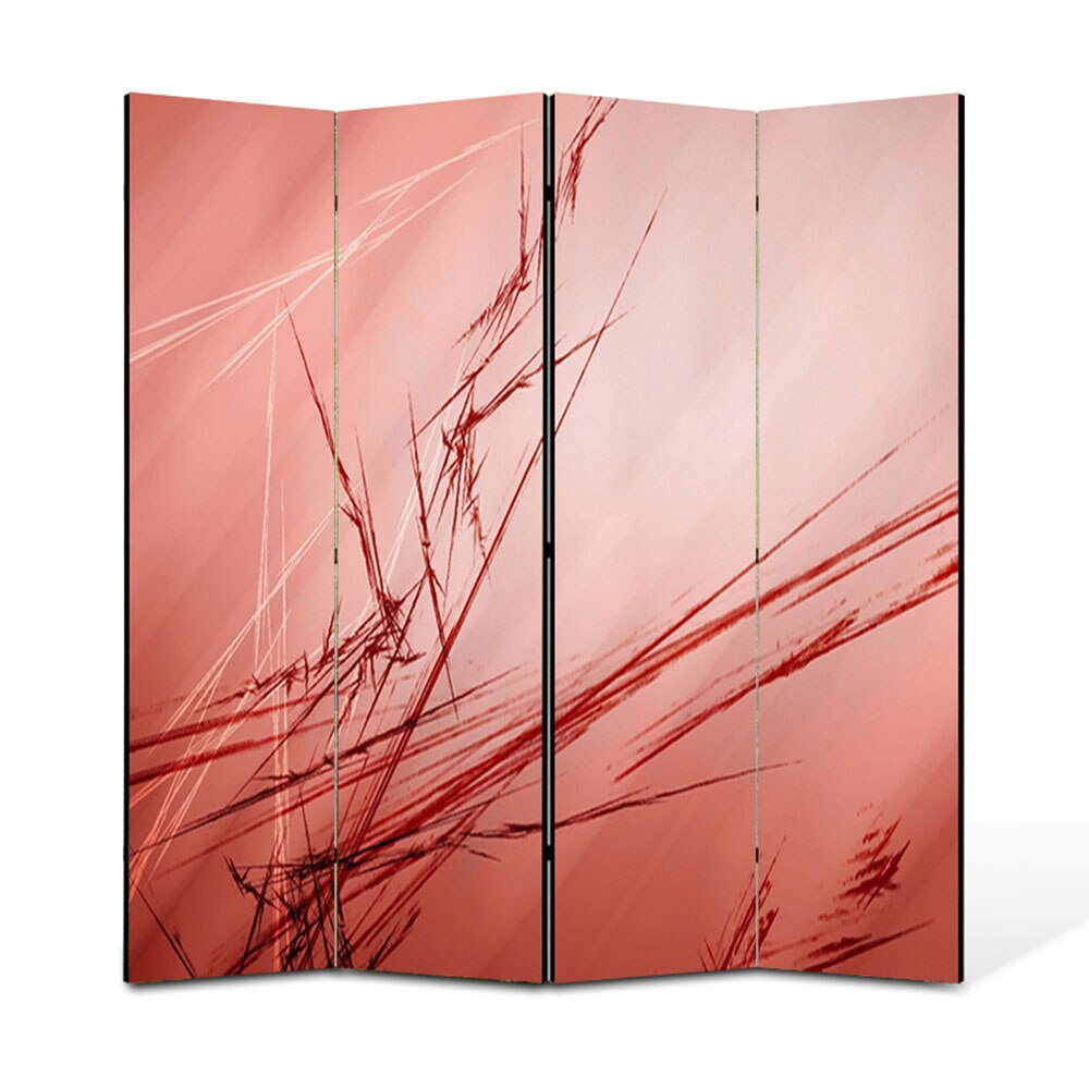 Paravan 4 piese Premium Heartwork TrueColor Abstract, Panza pe cadru de lemn, Decoratiuni Moderne pentru Casa, 4 x 45 x 180 cm, 180 x 180 cm