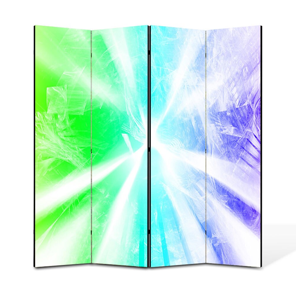 Paravan 4 piese Premium Heartwork TrueColor Raze de lumina, Panza pe cadru de lemn, Decoratiuni Moderne pentru Casa, 4 x 45 x 180 cm, 180 x 180 cm