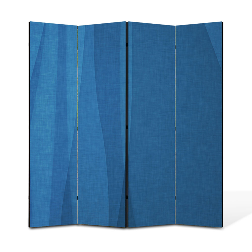 Paravan 4 piese Premium Heartwork TrueColor Unduire de matase, Panza pe cadru de lemn, Decoratiuni Moderne pentru Casa, 4 x 45 x 180 cm, 180 x 180 cm