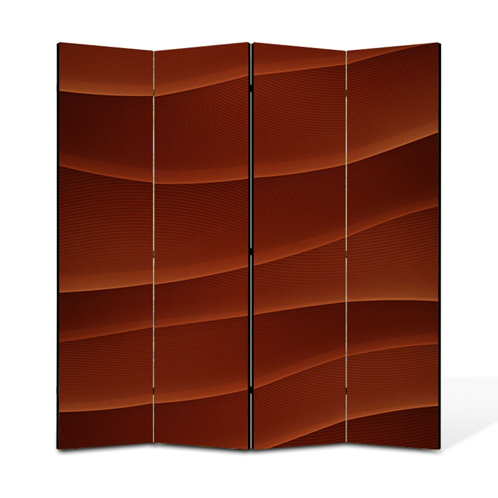 Paravan 4 piese Premium Heartwork TrueColor Dealuri rosii, Panza pe cadru de lemn, Decoratiuni Moderne pentru Casa, 4 x 45 x 180 cm, 180 x 180 cm