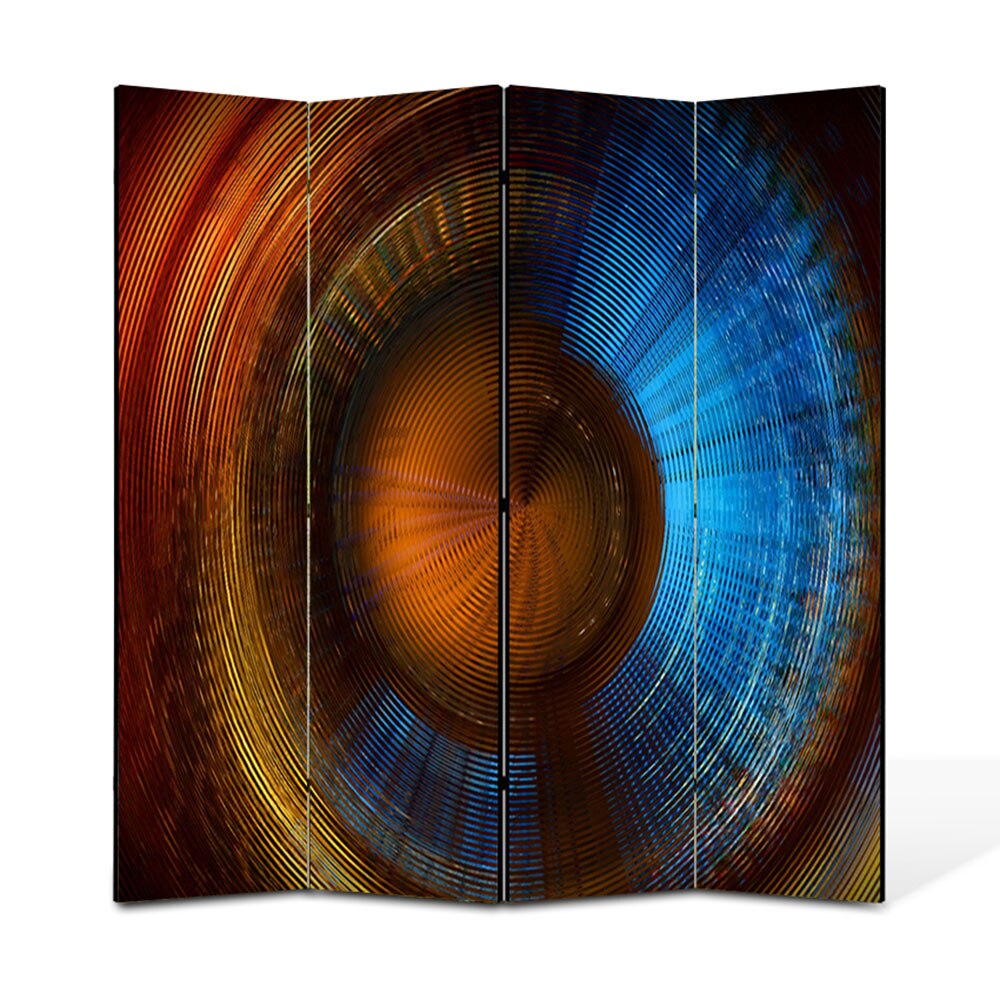 Paravan 4 piese Premium Heartwork TrueColor Membrana, Panza pe cadru de lemn, Decoratiuni Moderne pentru Casa, 4 x 45 x 180 cm, 180 x 180 cm