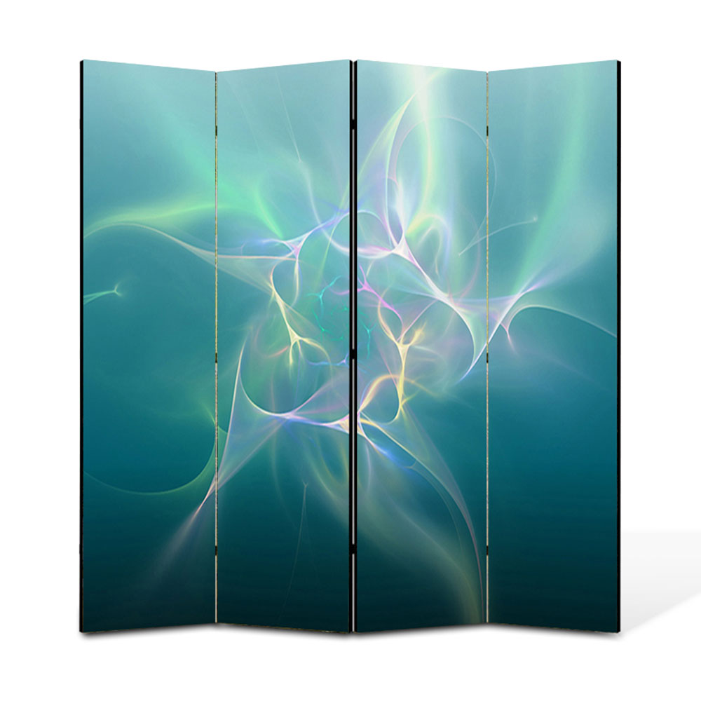 Paravan 4 piese Premium Heartwork TrueColor Descarcari electrice, Panza pe cadru de lemn, Decoratiuni Moderne pentru Casa, 4 x 45 x 180 cm, 180 x 180 cm
