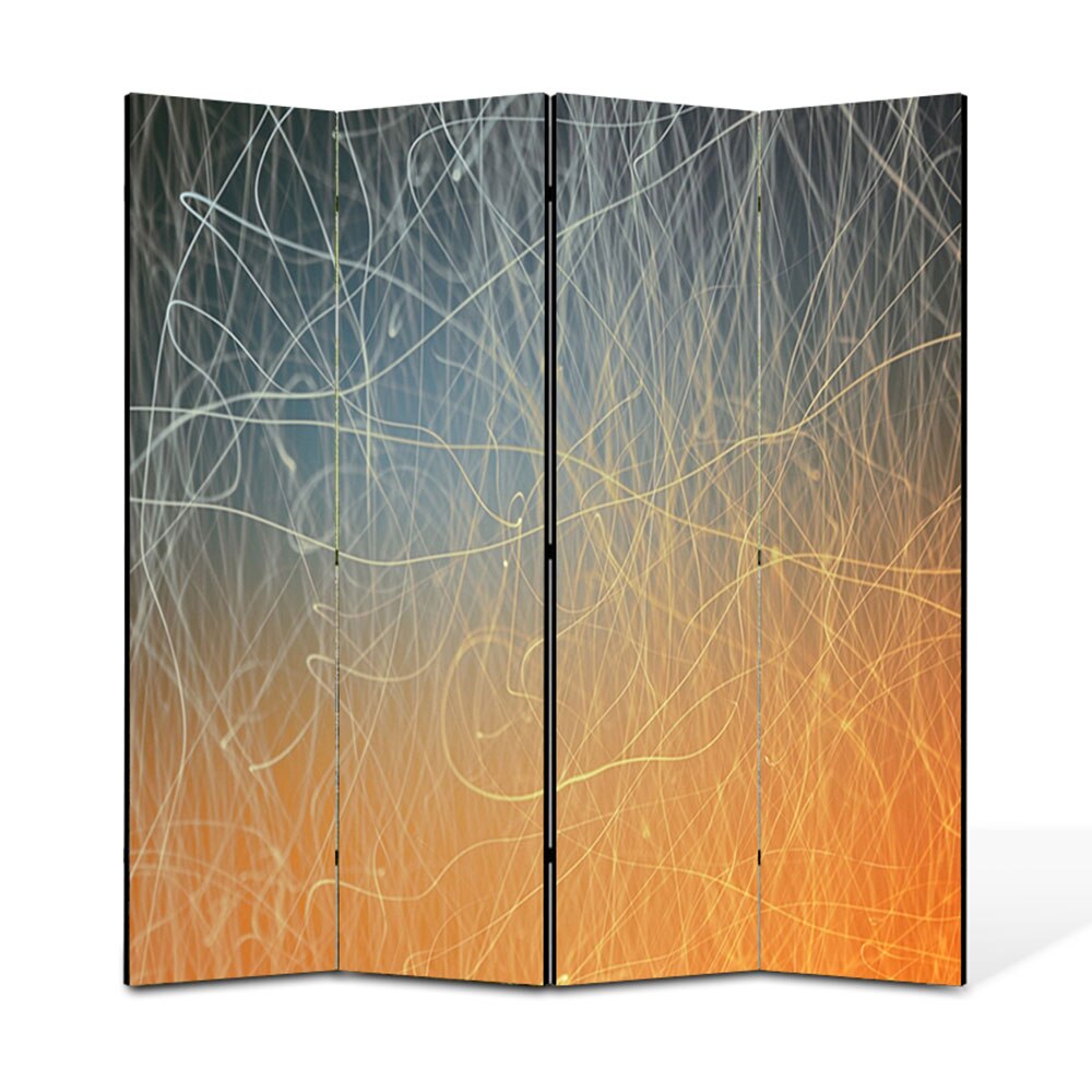 Paravan 4 piese Premium Heartwork TrueColor Tabla zgariata, Panza pe cadru de lemn, Decoratiuni Moderne pentru Casa, 4 x 45 x 180 cm, 180 x 180 cm