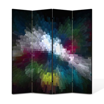 Paravan 4 piese Premium Heartwork TrueColor Distorsionat, Panza pe cadru de lemn, Decoratiuni Moderne pentru Casa, 4 x 45 x 180 cm, 180 x 180 cm Paravan 4 piese Premium Heartwork TrueColor Distorsionat, Panza pe cadru de lemn, Decoratiuni Moderne pentru Casa, 4 x 45 x 180 cm, 180 x 180 cm