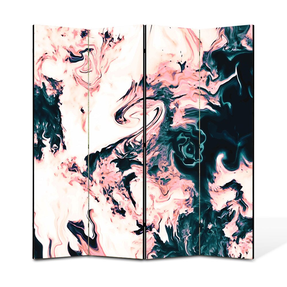 Paravan 4 piese Premium Heartwork TrueColor Dragon, Panza pe cadru de lemn, Decoratiuni Moderne pentru Casa, 4 x 45 x 180 cm, 180 x 180 cm