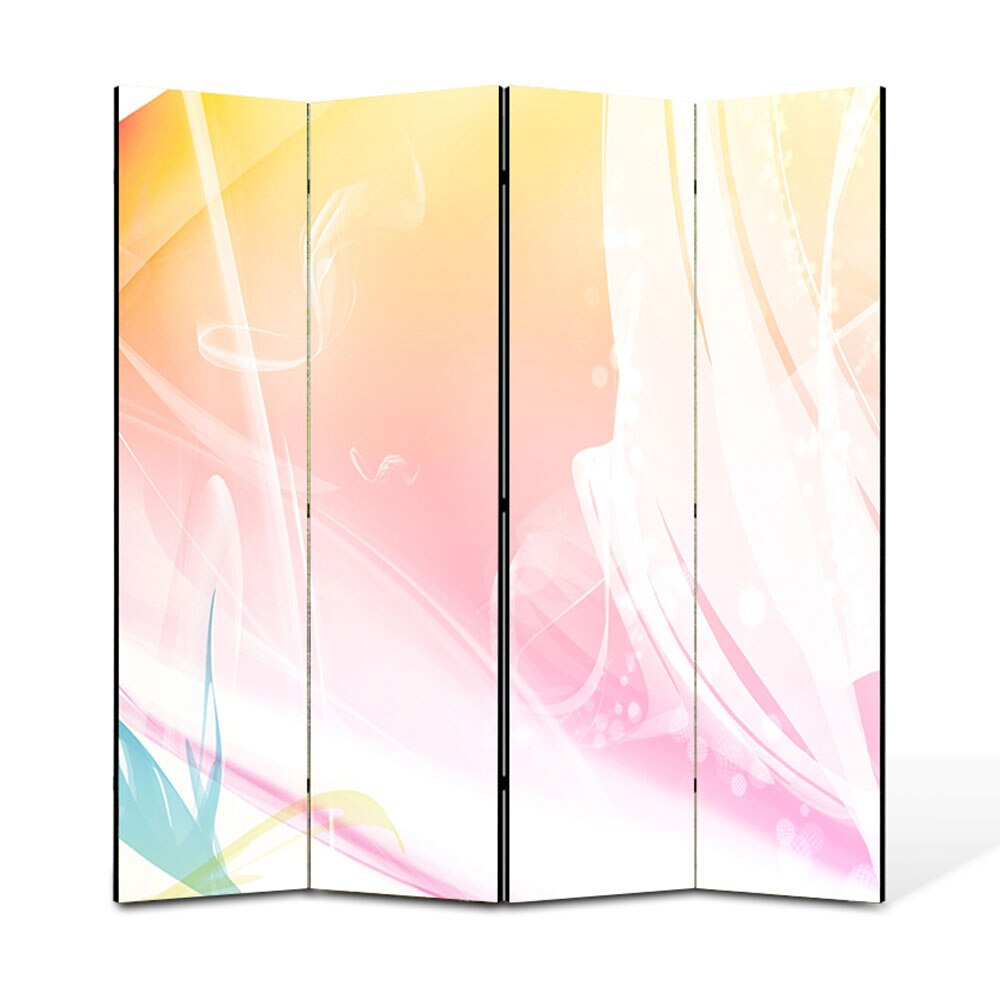 Paravan 4 piese Premium Heartwork TrueColor Decolorat, Panza pe cadru de lemn, Decoratiuni Moderne pentru Casa, 4 x 45 x 180 cm, 180 x 180 cm