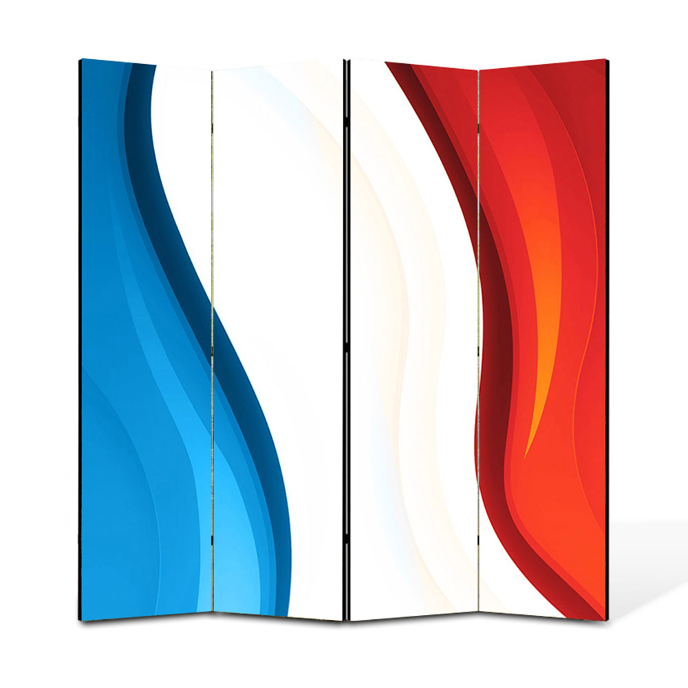 Paravan 4 piese Premium Heartwork TrueColor Franta, Panza pe cadru de lemn, Decoratiuni Moderne pentru Casa, 4 x 45 x 180 cm, 180 x 180 cm