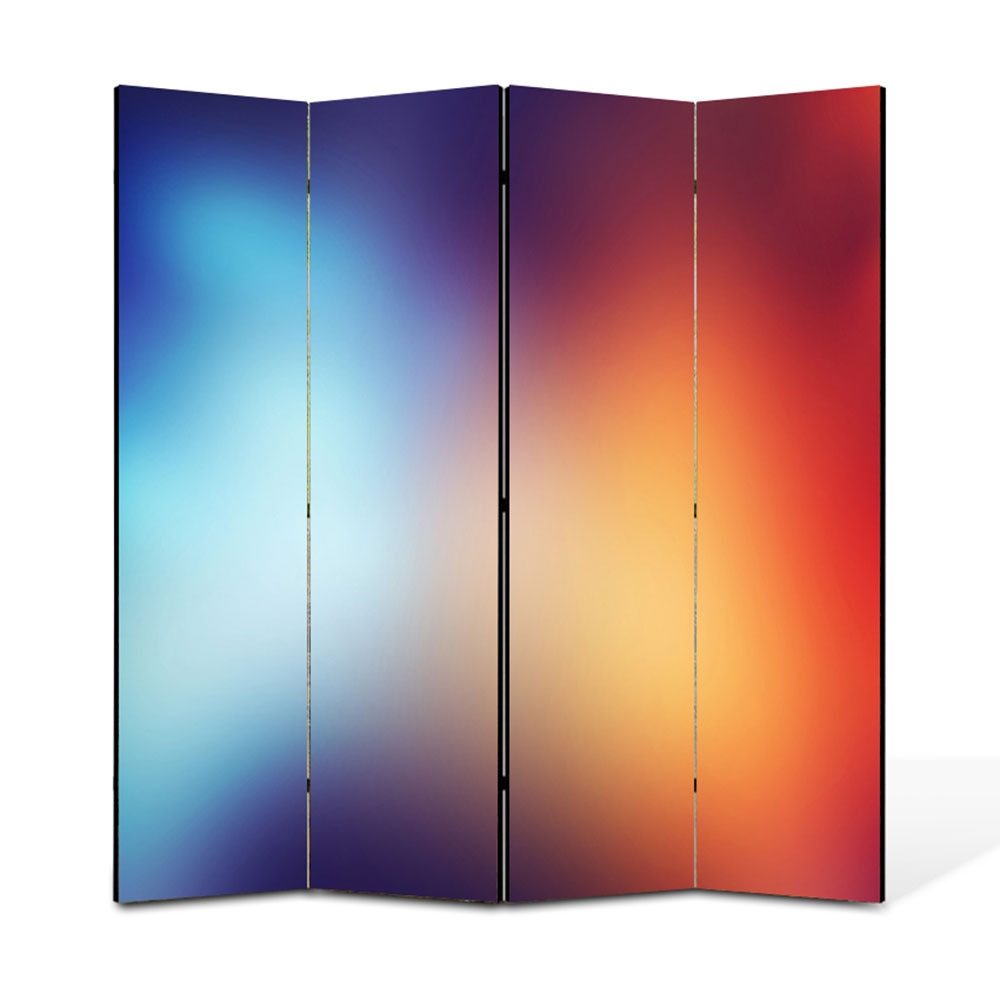 Paravan 4 piese Premium Heartwork TrueColor Halou, Panza pe cadru de lemn, Decoratiuni Moderne pentru Casa, 4 x 45 x 180 cm, 180 x 180 cm