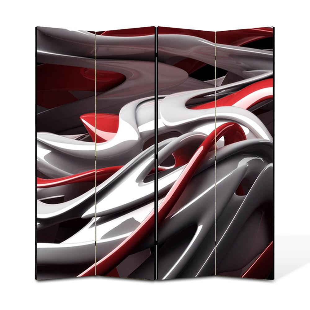 Paravan 4 piese Premium Heartwork TrueColor De plastic, Panza pe cadru de lemn, Decoratiuni Moderne pentru Casa, 4 x 45 x 180 cm, 180 x 180 cm