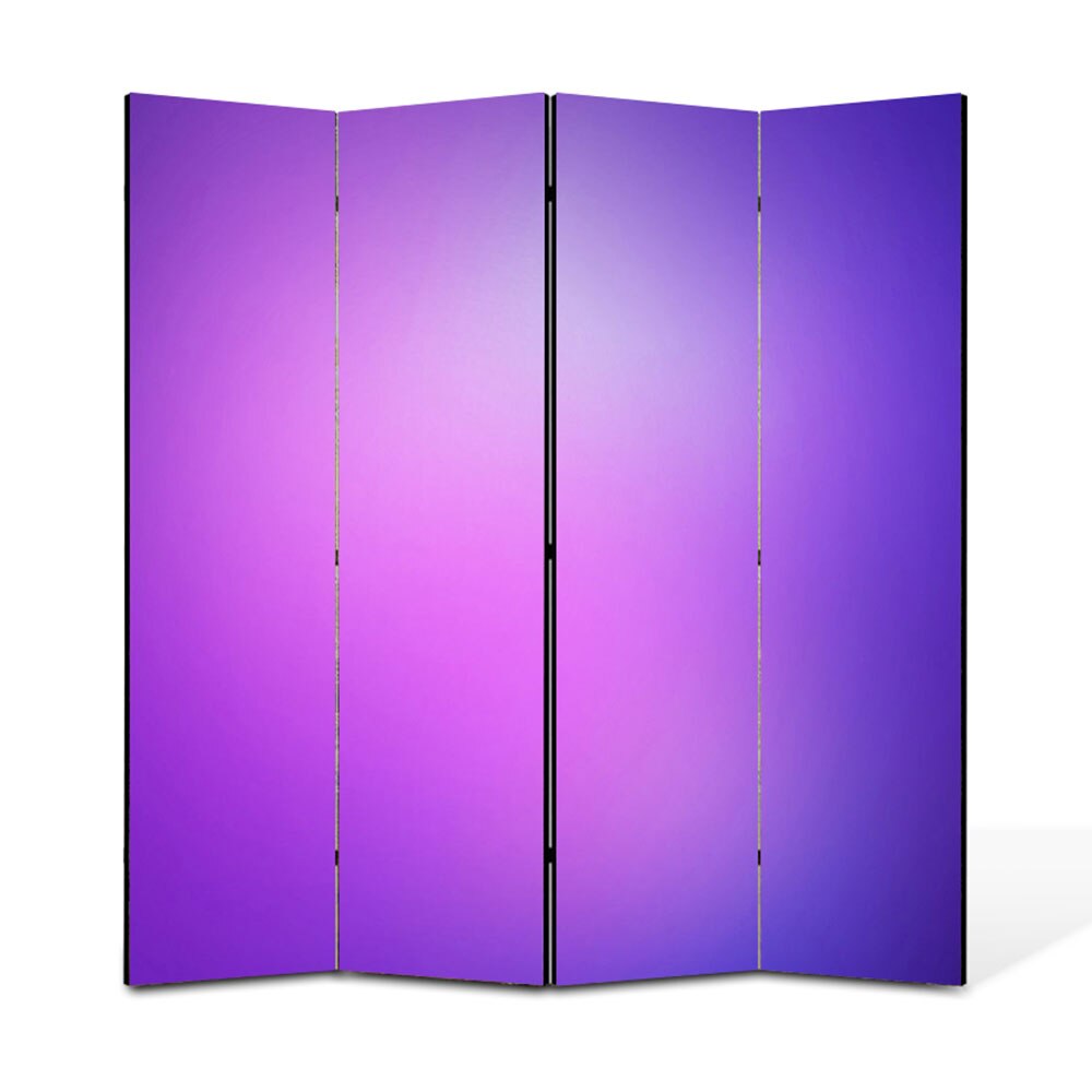 Paravan 4 piese Premium Heartwork TrueColor Mov, Panza pe cadru de lemn, Decoratiuni Moderne pentru Casa, 4 x 45 x 180 cm, 180 x 180 cm