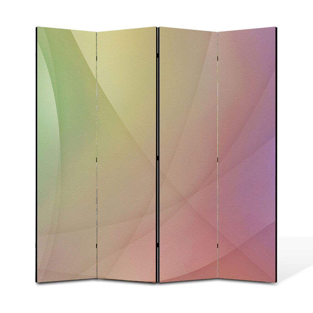 Paravan 4 piese Premium Heartwork TrueColor Gama de culori, Panza pe cadru de lemn, Decoratiuni Moderne pentru Casa, 4 x 45 x 180 cm, 180 x 180 cm