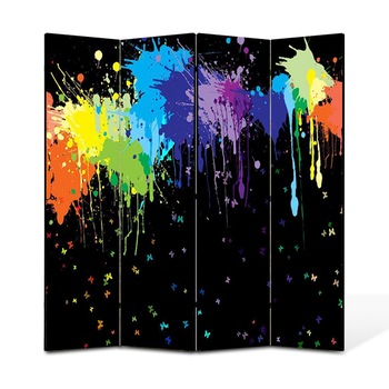 Paravan 4 piese Premium Heartwork TrueColor Pete colorate, Panza pe cadru de lemn, Decoratiuni Moderne pentru Casa, 4 x 45 x 180 cm, 180 x 180 cm Paravan 4 piese Premium Heartwork TrueColor Pete colorate, Panza pe cadru de lemn, Decoratiuni Moderne pentru Casa, 4 x 45 x 180 cm, 180 x 180 cm