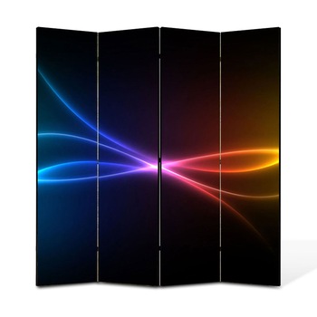 Paravan 4 piese Premium Heartwork TrueColor Unde multicolore, Panza pe cadru de lemn, Decoratiuni Moderne pentru Casa, 4 x 45 x 180 cm, 180 x 180 cm Paravan 4 piese Premium Heartwork TrueColor Unde multicolore, Panza pe cadru de lemn, Decoratiuni Moderne pentru Casa, 4 x 45 x 180 cm, 180 x 180 cm