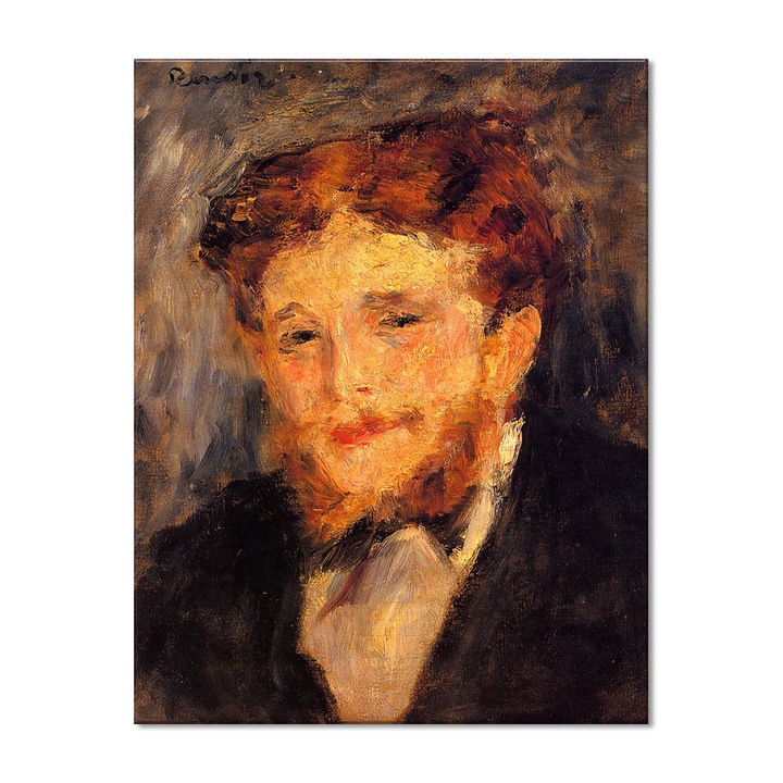 Tablou Canvas Premium Arta Clasica Heartwork, Reproducere, Pierre-Auguste Renoir, Portrait of Eugene Pierre Lestringuez 1878, 80 cm x 62 cm
