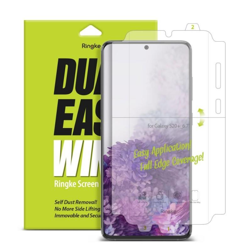 Folie protectie TPU Case friendly Ringke Dual Easy Samsung Galaxy S20 Plus 2Pack