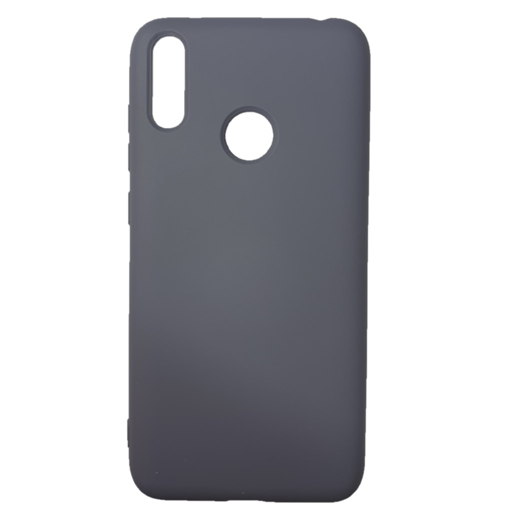 Husa silicon soft-touch compatibila cu Huawei P Smart 2019, Gri