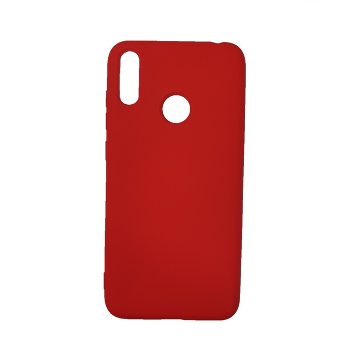 Силиконов калъф, съвместим с Huawei P Smart 2019, червен