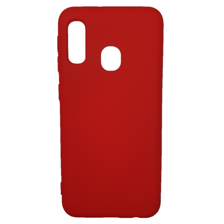 Силиконов калъф, съвместим с Samsung Galaxy A20e, червен
