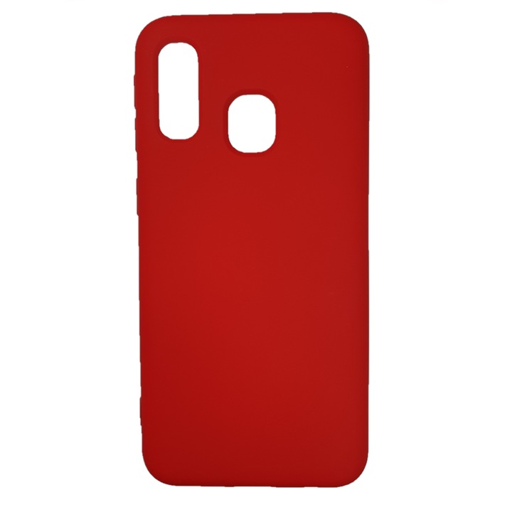 Силиконов калъф, съвместим със Samsung Galaxy A40, червен