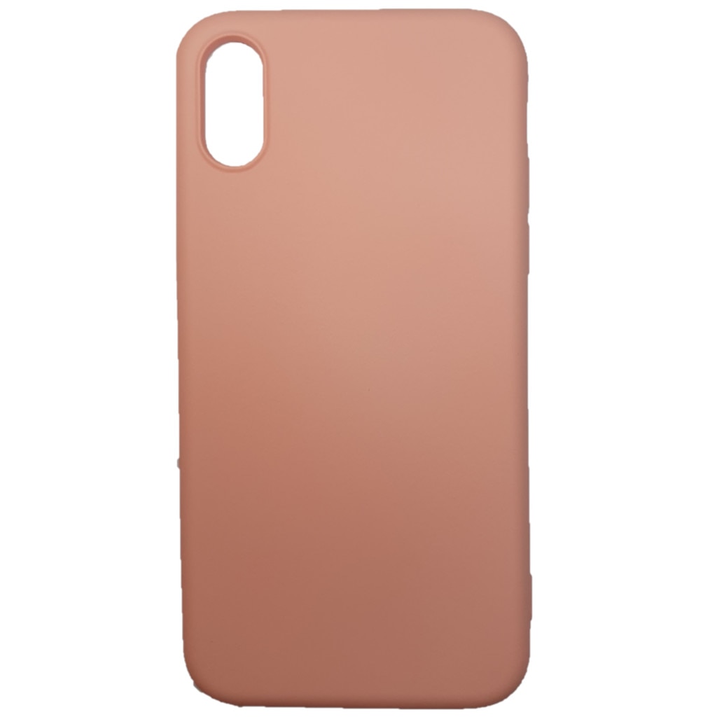 Husa silicon soft-touch compatibila cu Apple IPhone Xs Max, Rose