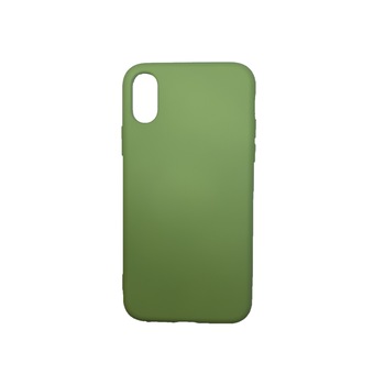 Husa silicon soft-touch compatibila cu Apple IPhone Xs Max, Verde Husa silicon soft-touch compatibila cu Apple IPhone Xs Max, Verde
