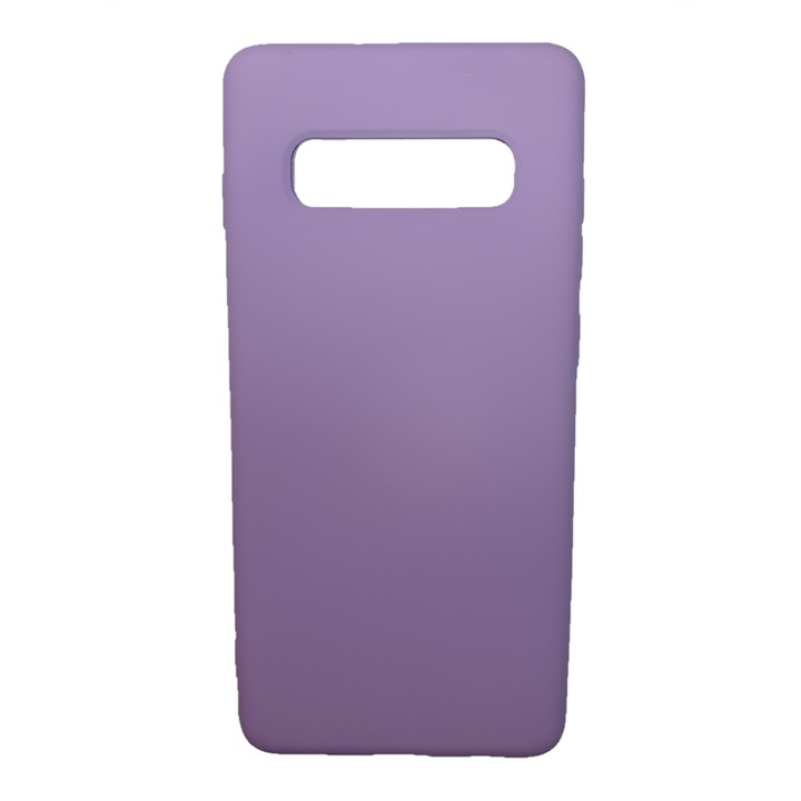 Мек на допир силиконов калъф, съвместим с Samsung Galaxy S10 Plus, Лилаво лилав