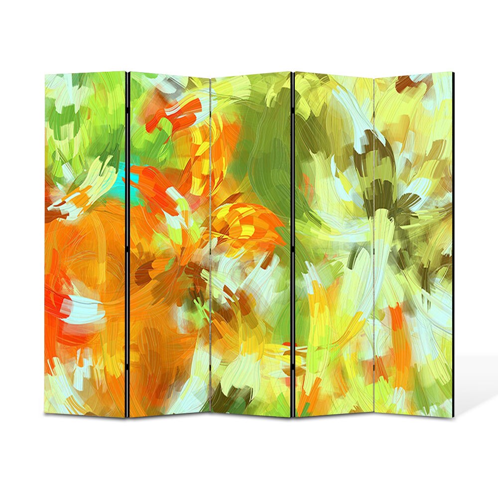 Paravan 5 piese Premium Heartwork TrueColor Camuflaj deschis, Panza pe cadru de lemn, Decoratiuni Moderne pentru Casa, 5 x 35 x 180 cm, 175 x 180 cm