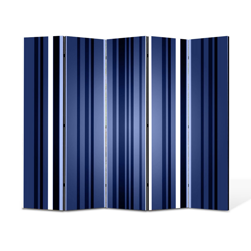 Paravan 5 piese Premium Heartwork TrueColor Dungi verticale, Panza pe cadru de lemn, Decoratiuni Moderne pentru Casa, 5 x 45 x 150 cm, 225 x 150 cm