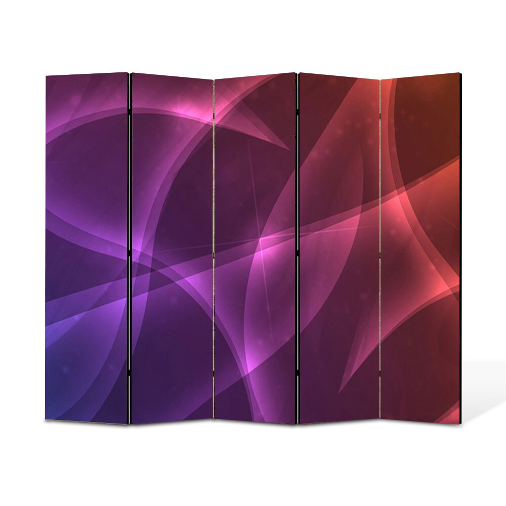 Paravan 5 piese Premium Heartwork TrueColor Lumini calde, Panza pe cadru de lemn, Decoratiuni Moderne pentru Casa, 5 x 45 x 150 cm, 225 x 150 cm