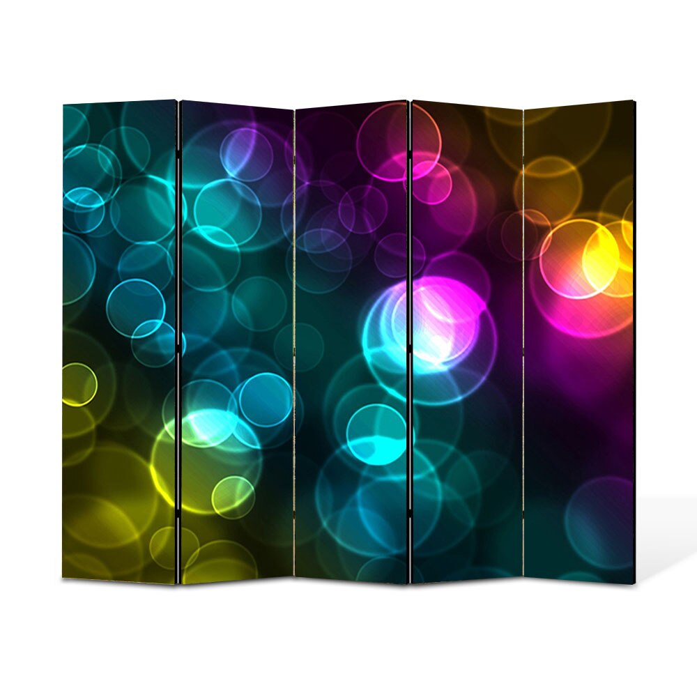 Paravan 5 piese Premium Heartwork TrueColor Luminite, Panza pe cadru de lemn, Decoratiuni Moderne pentru Casa, 5 x 45 x 150 cm, 225 x 150 cm