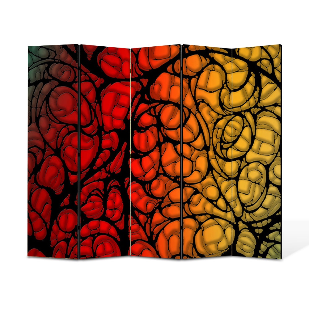 Paravan 5 piese Premium Heartwork TrueColor Natura, Panza pe cadru de lemn, Decoratiuni Moderne pentru Casa, 5 x 35 x 180 cm, 175 x 180 cm