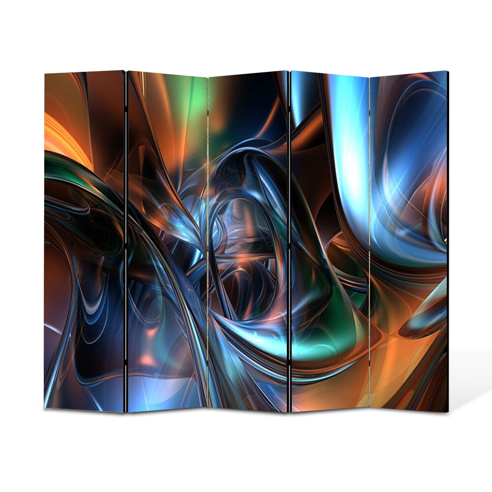 Paravan 5 piese Premium Heartwork TrueColor Arta plastica, Panza pe cadru de lemn, Decoratiuni Moderne pentru Casa, 5 x 45 x 150 cm, 225 x 150 cm