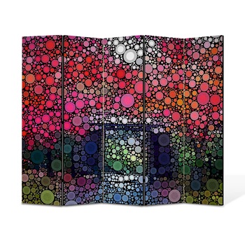 Paravan 5 piese Premium Heartwork TrueColor Cercuri in natura, Panza pe cadru de lemn, Decoratiuni Moderne pentru Casa, 5 x 45 x 150 cm, 225 x 150 cm Paravan 5 piese Premium Heartwork TrueColor Cercuri in natura, Panza pe cadru de lemn, Decoratiuni Moderne pentru Casa, 5 x 45 x 150 cm, 225 x 150 cm