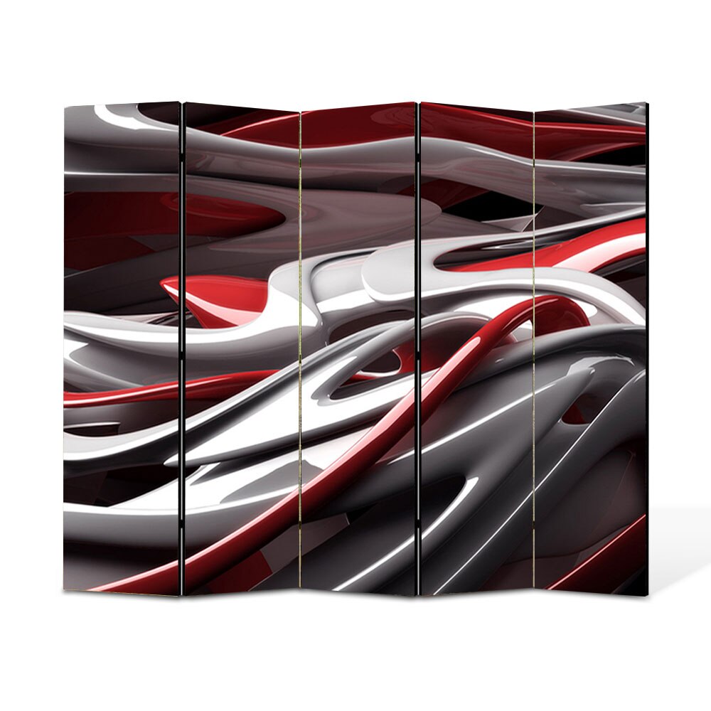 Paravan 5 piese Premium Heartwork TrueColor Plastic, Panza pe cadru de lemn, Decoratiuni Moderne pentru Casa, 5 x 45 x 150 cm, 225 x 150 cm