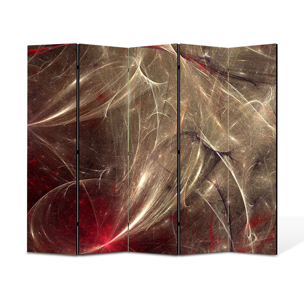 Paravan 5 piese Premium Heartwork TrueColor Aglomeratie, Panza pe cadru de lemn, Decoratiuni Moderne pentru Casa, 5 x 45 x 150 cm, 225 x 150 cm