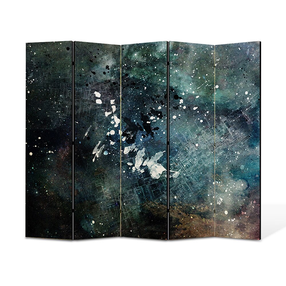 Paravan 5 piese Premium Heartwork TrueColor Artistic, Panza pe cadru de lemn, Decoratiuni Moderne pentru Casa, 5 x 45 x 150 cm, 225 x 150 cm