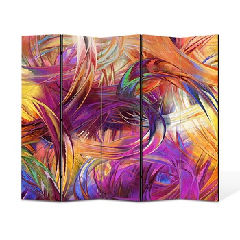 Paravan 5 piese Premium Heartwork TrueColor Vopseluri, Panza pe cadru de lemn, Decoratiuni Moderne pentru Casa, 5 x 45 x 150 cm, 225 x 150 cm Paravan 5 piese Premium Heartwork TrueColor Vopseluri, Panza pe cadru de lemn, Decoratiuni Moderne pentru Casa, 5 x 45 x 150 cm, 225 x 150 cm