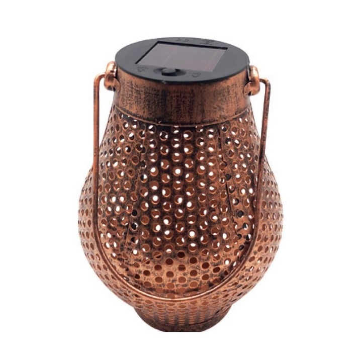 Соларна лампа STREND PRO Copper, 1 LED, AAA, Метална, 11x17 см