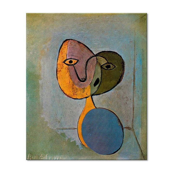 Tablou Canvas Premium Arta Clasica Heartwork, Reproducere, Pablo Picasso, Portrait of young girl 1936, 66 cm x 80 cm