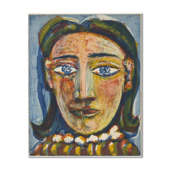 Tablou Canvas Premium Arta Clasica Heartwork, Reproducere, Pablo Picasso, Head of a Woman No. 1. Portrait of Dora Maar 1939, 63 cm x 80 cm
