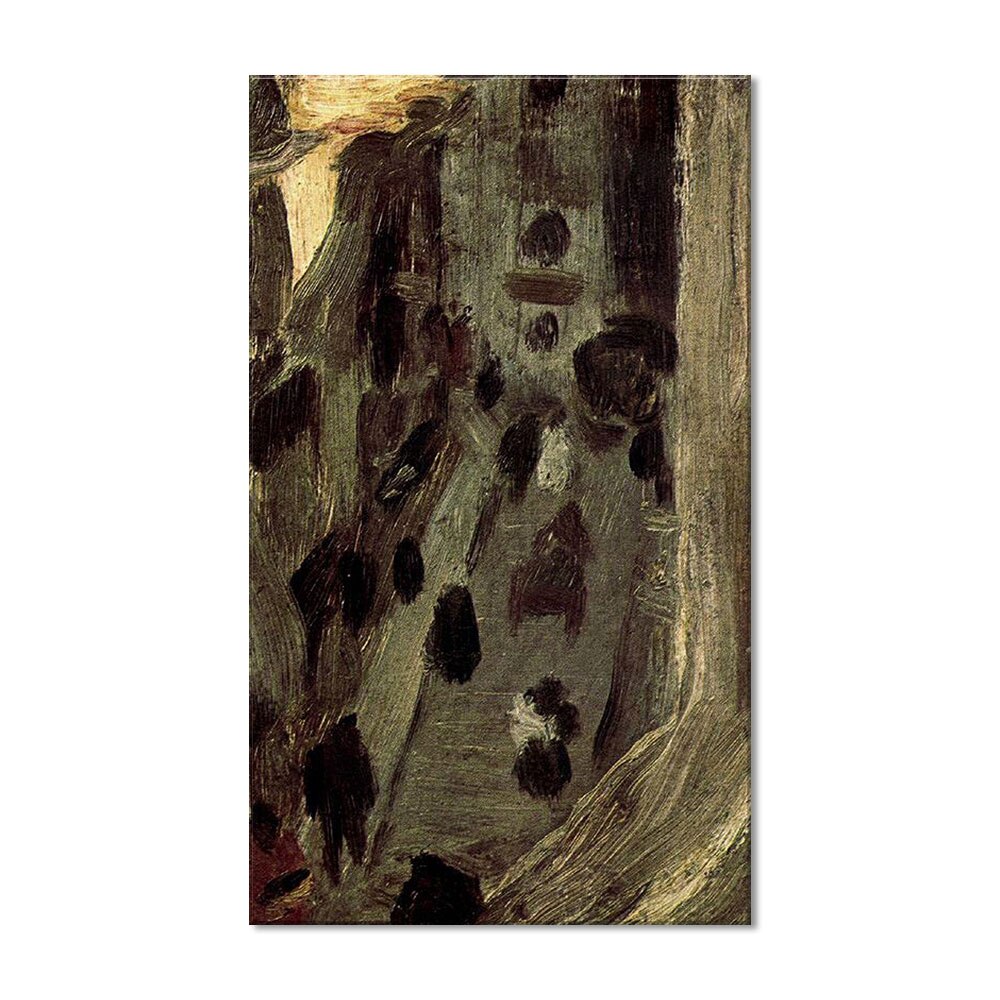 Tablou Canvas Premium Arta Clasica Heartwork, Reproducere, Pablo Picasso, View of Riera de Sant Joan from the window 1900, 47 cm x 80 cm