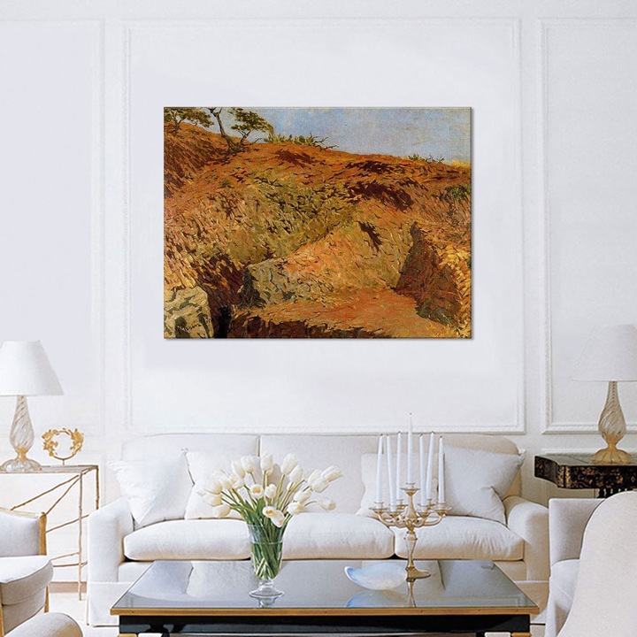 Tablou Canvas Premium Arta Clasica Heartwork, Reproducere, Pablo Picasso, Quarries 1896, 80 cm x 60 cm